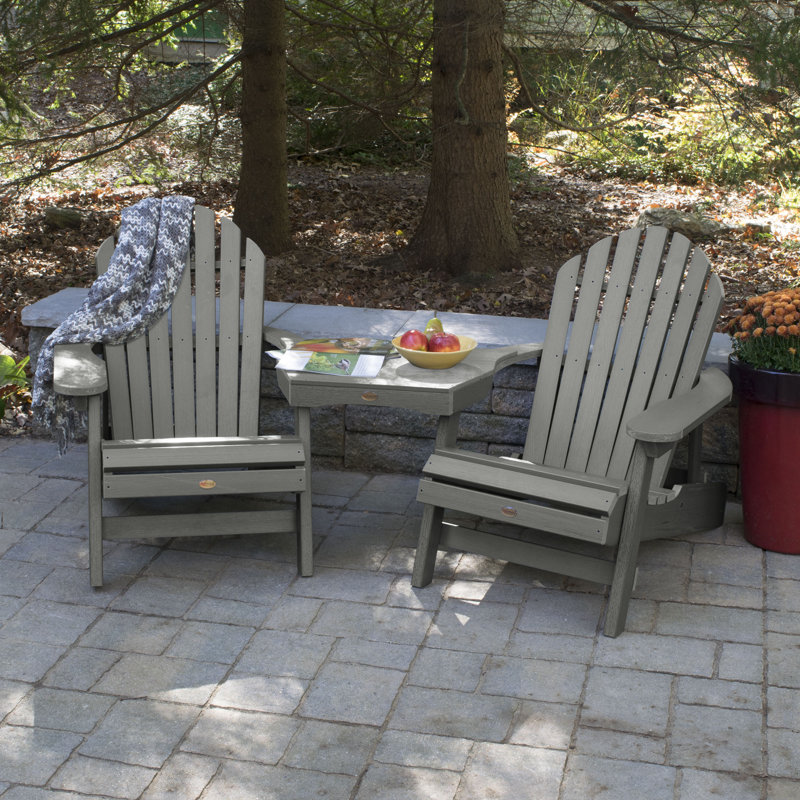 Camacho Plastic Folding Adirondack Chair with Table & Reviews Birch Lane